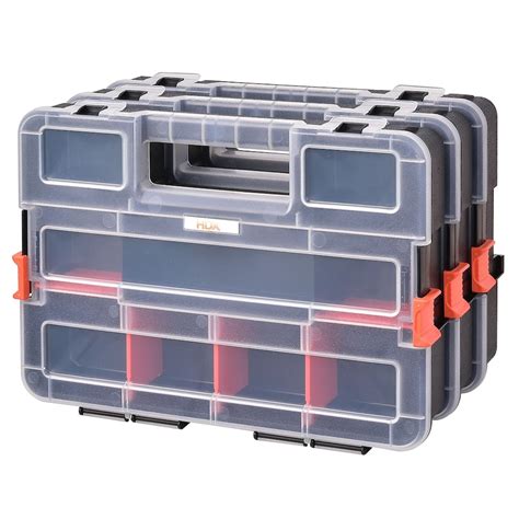 small parts storage boxes metal|portable small parts organizer.